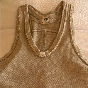 We the Free Washed lTank Top in Sandy Beige